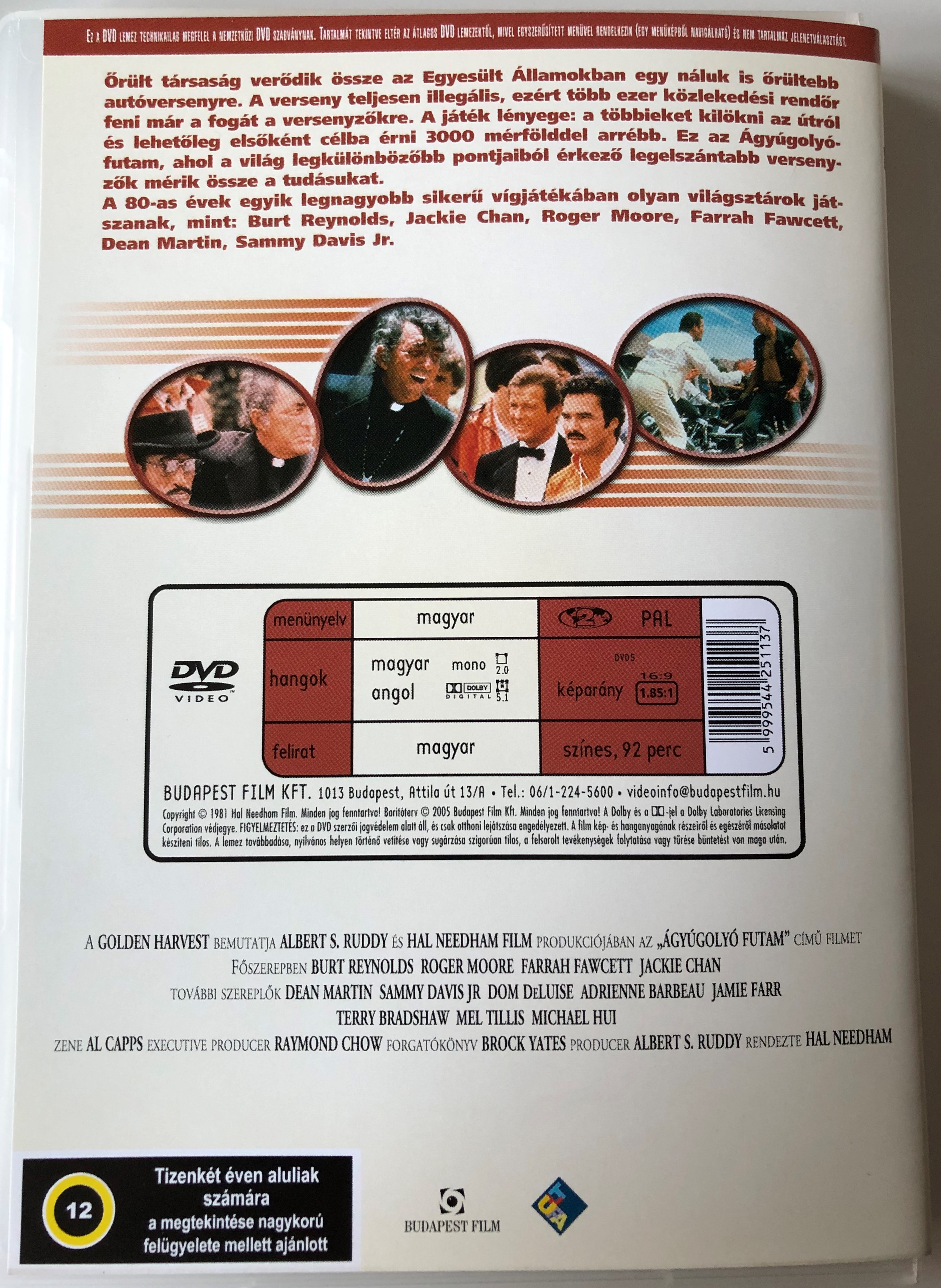  The Cannonball Run DVD 1981 Ágyúgolyó futam 1
